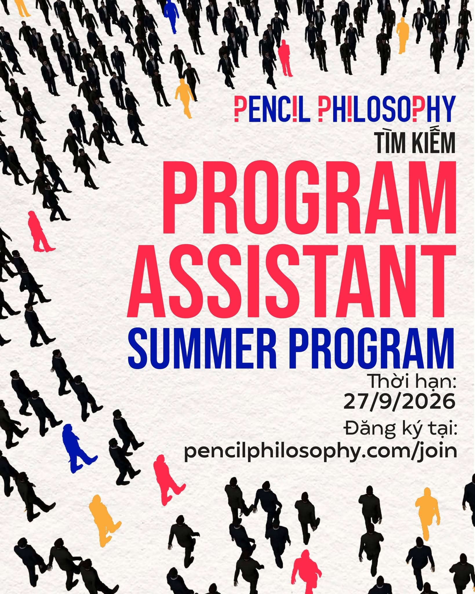 Pencil Philosophy 2027 tuyển vị trí Summer Program: Program Assistant