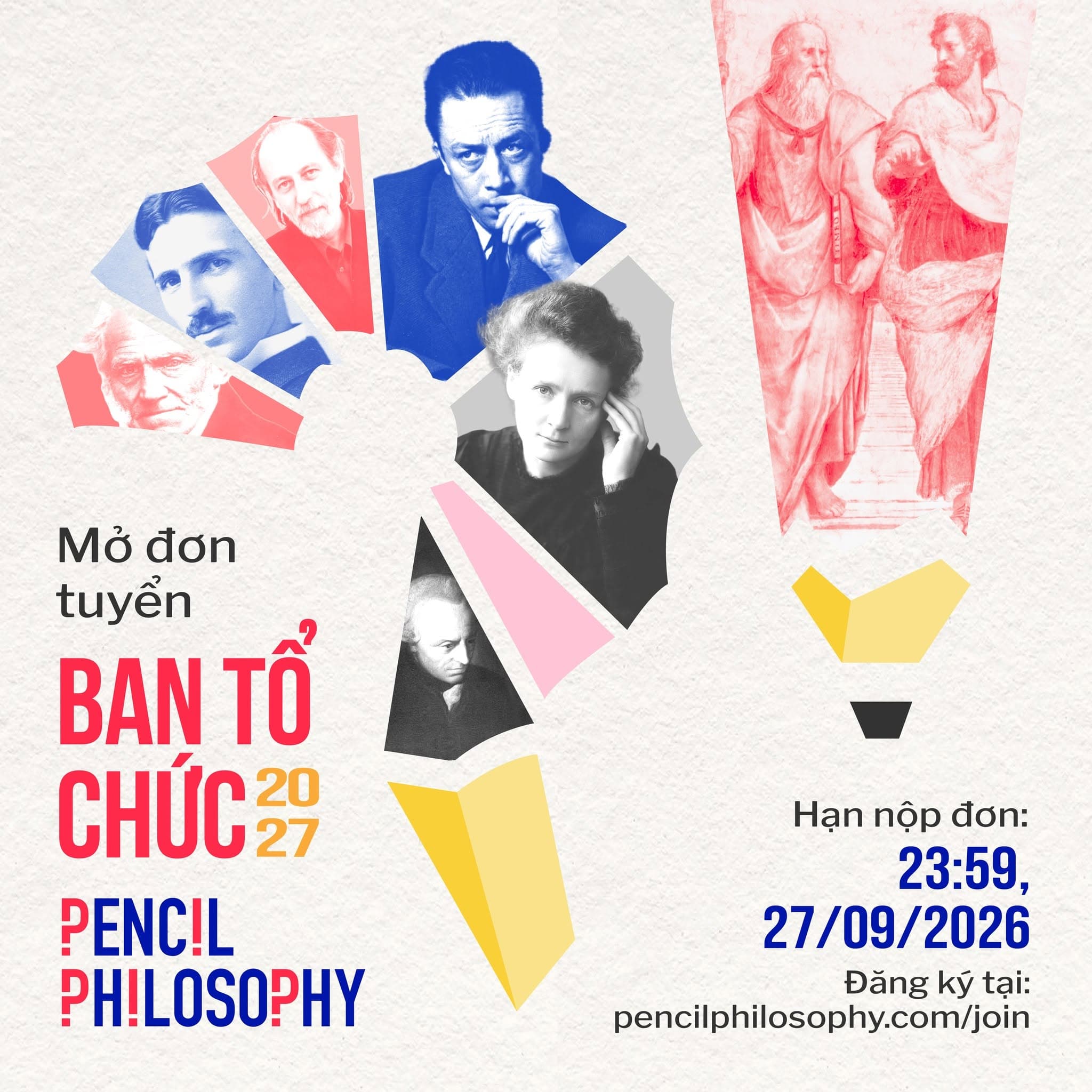 Pencil Philosophy tuyển Ban tổ chức 2027 tại Hà Nội, Đà Nẵng và TP. Hồ Chí Minh